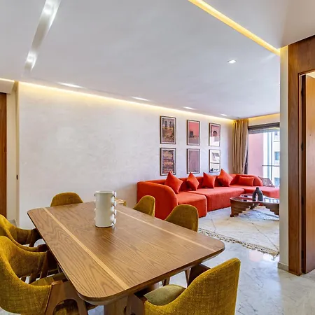 Brand New - Elegant Familial Appt - Plaza Marrakech Apartment Marrakesh Exterior photo