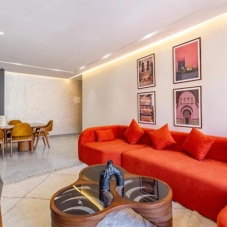 Brand New - Elegant Familial Appt - Plaza Marrakech Apartment Marrakesh Exterior photo