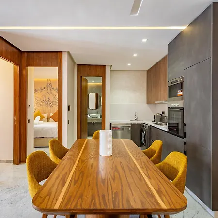 Brand New - Elegant Familial Appt - Plaza Marrakech Apartment Marrakesh Exterior photo