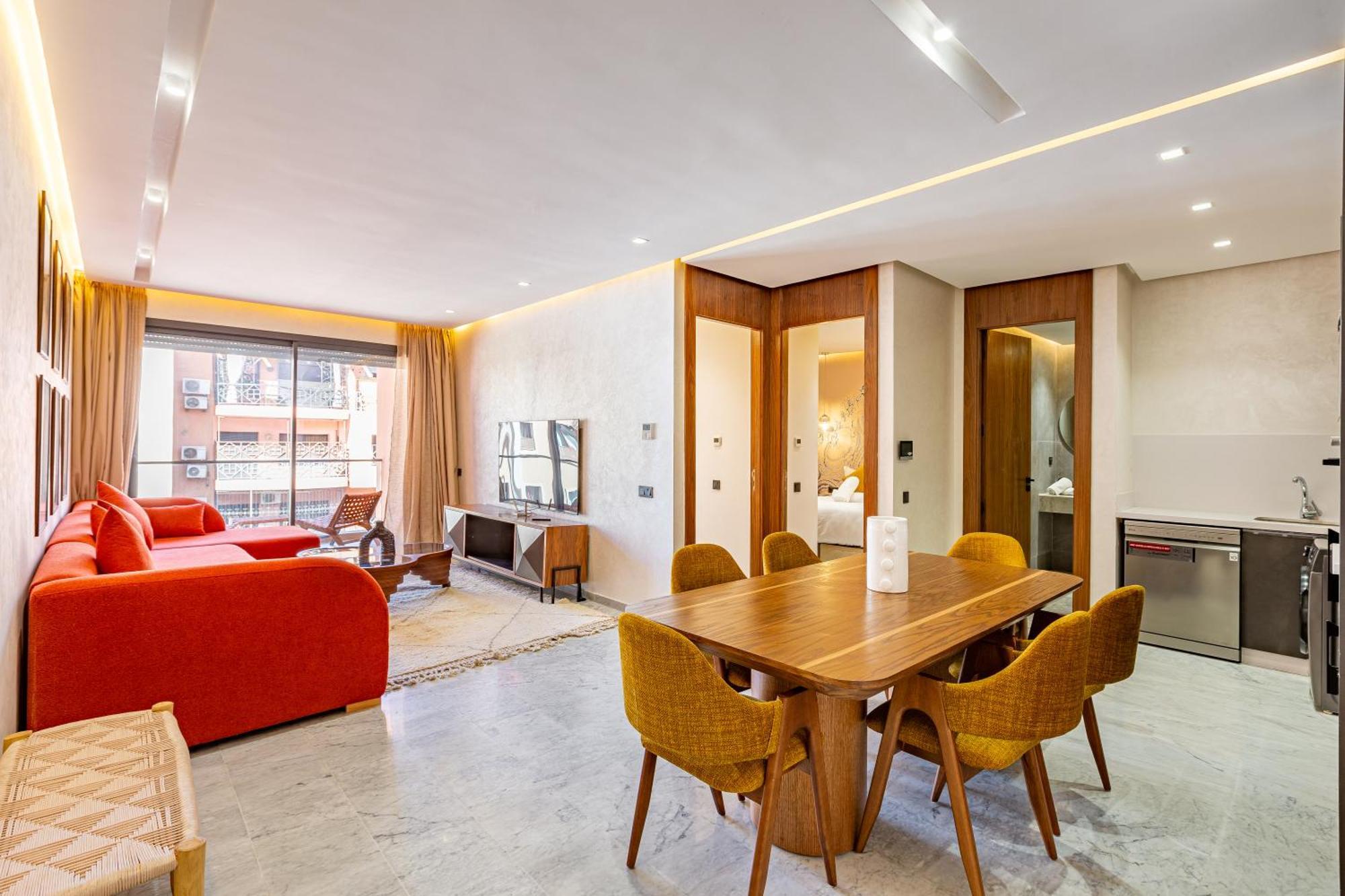 Brand New - Elegant Familial Appt - Plaza Marrakech Apartment Marrakesh